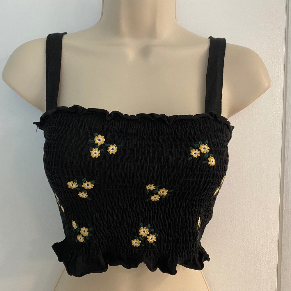 H&M Divided Smocked Tube Top Camisole